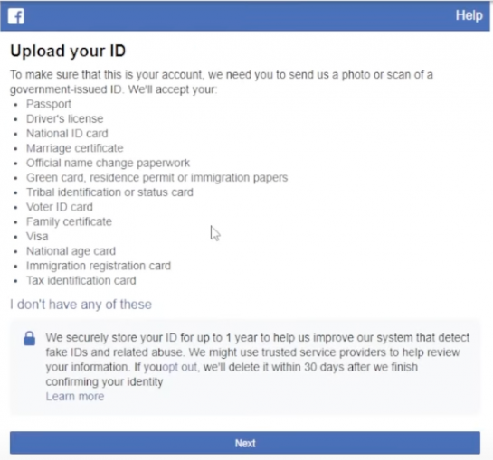 Facebook просит войти с предыдущего устройства или обход your account hass been locked Фейсбук